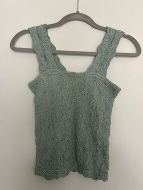 Altar’d state Textured Sage Green Tank Top size Medium/ Large